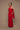 Fatale brick-red scarf dress
