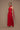 Fatale brick-red scarf dress