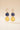 Boucle d'oreille pierre bleu trois pierres By Louise